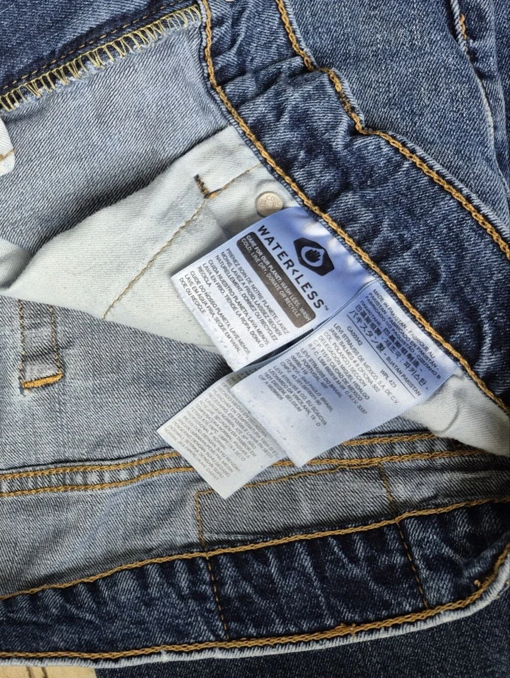 Levi's Men's Blue Denim Jeans 505 34x30 - Classic Fit